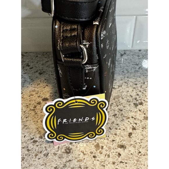 ⭐️Danielle Nicole DANI FRIENDS TV SHOW CENTRAL PERK Crossbody Purse Bag Black - Picture 6 of 11
